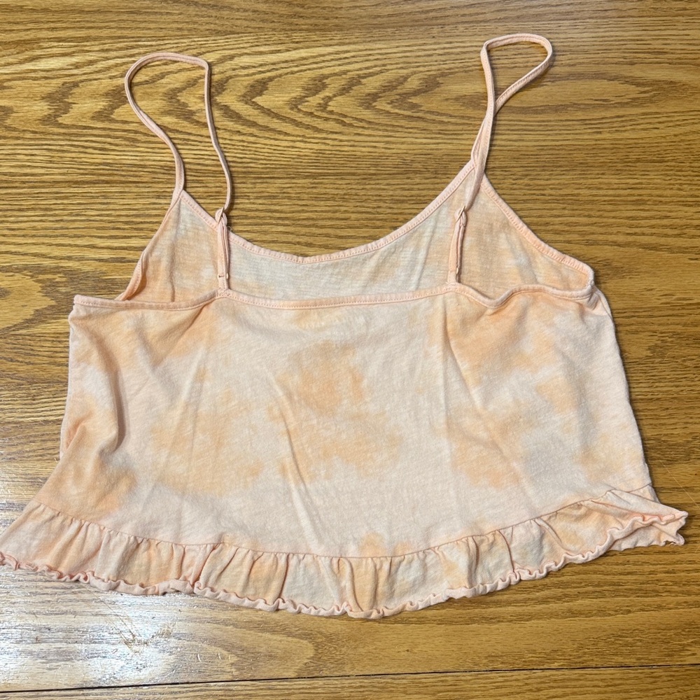 Peach Ruffle Hem Cami Top - Picture 2 of 4